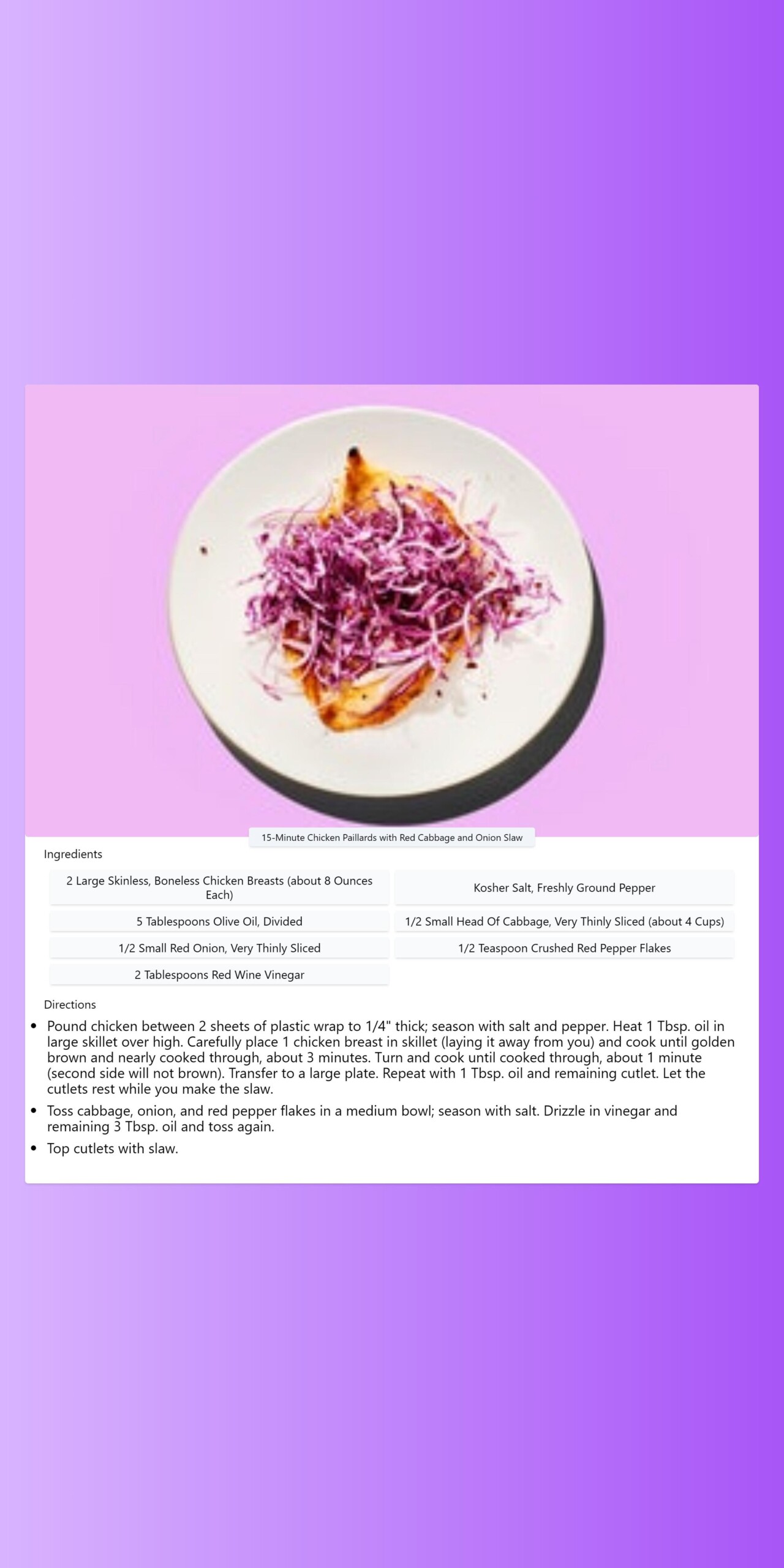 15-Minute-Chicken-Paillards-with-Red-Cabbage-and-Onion-Slaw