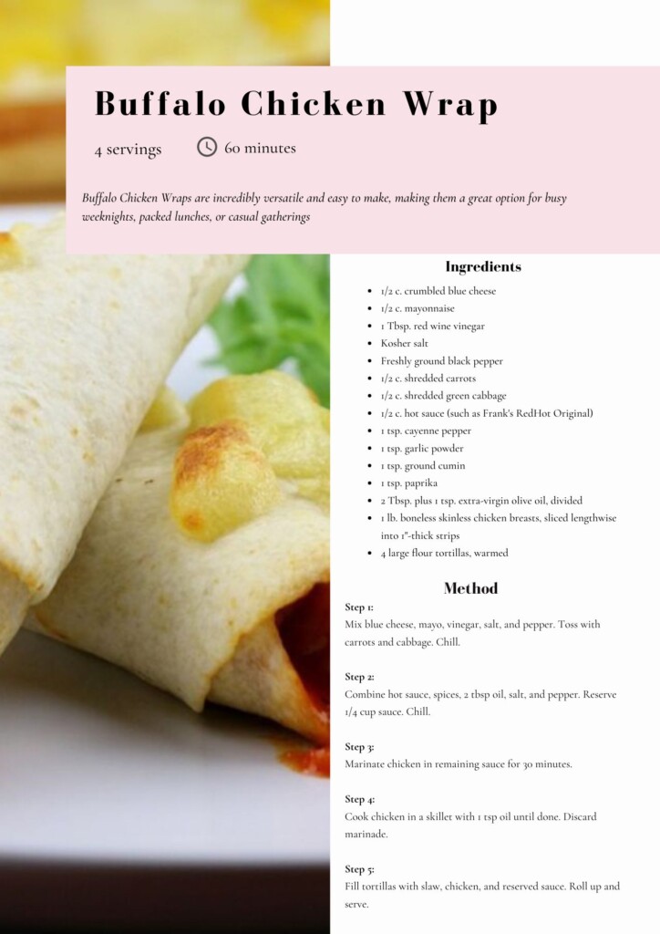 Buffalo Chicken Wrap