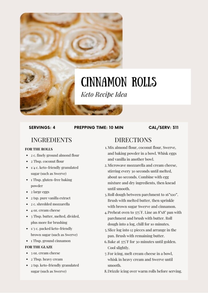 Keto Cinnamon Rolls Recipe