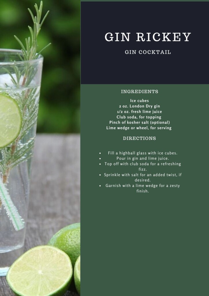 Gin Rickey Cocktail Recipe