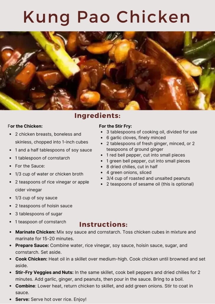 Kung Pao Chicken Recipe