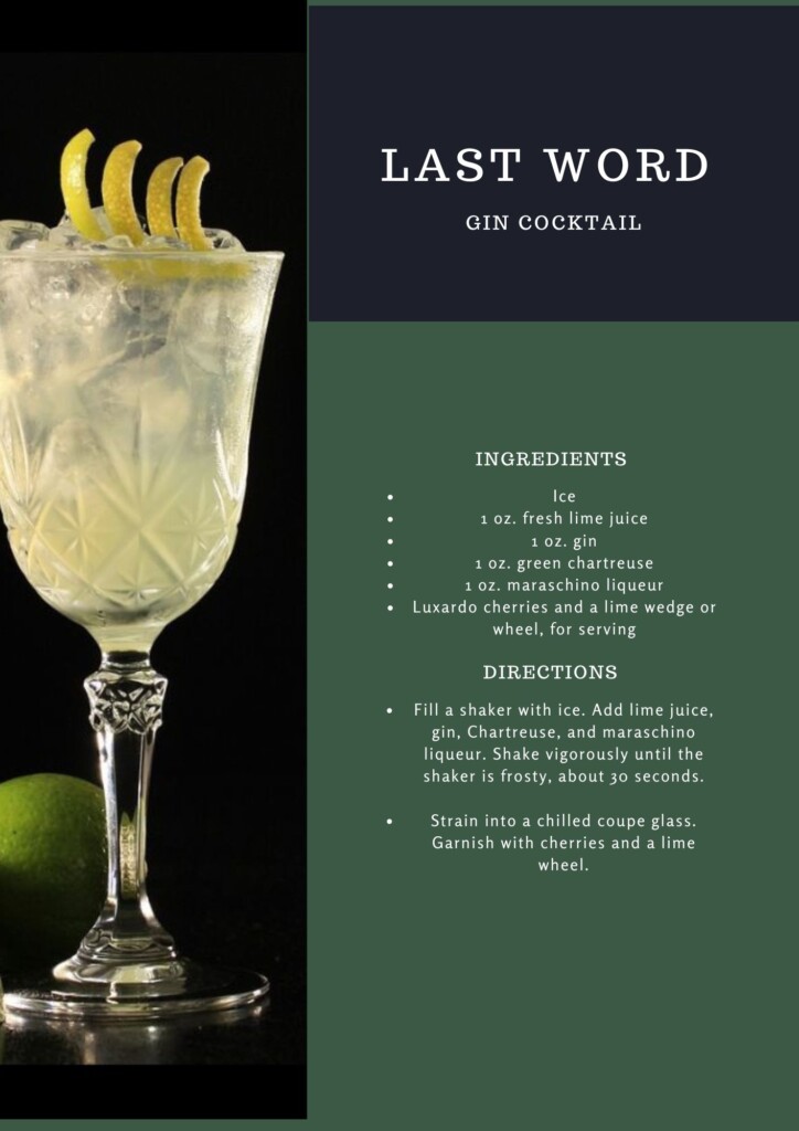 Last Word Gin Cocktail Recipe