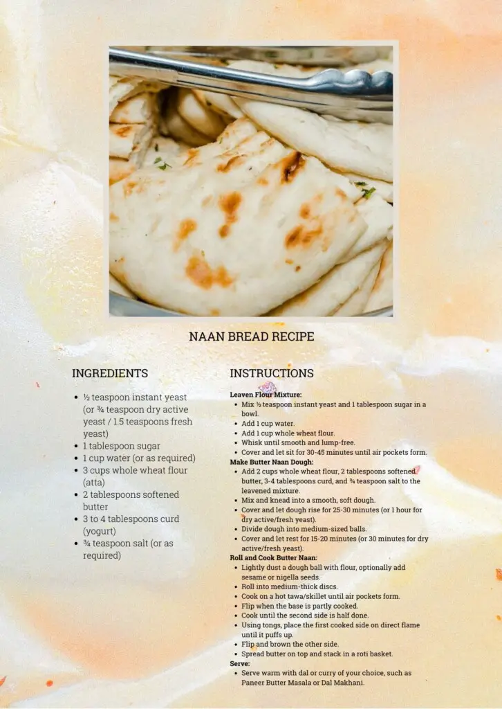 Naan Bread Recipe