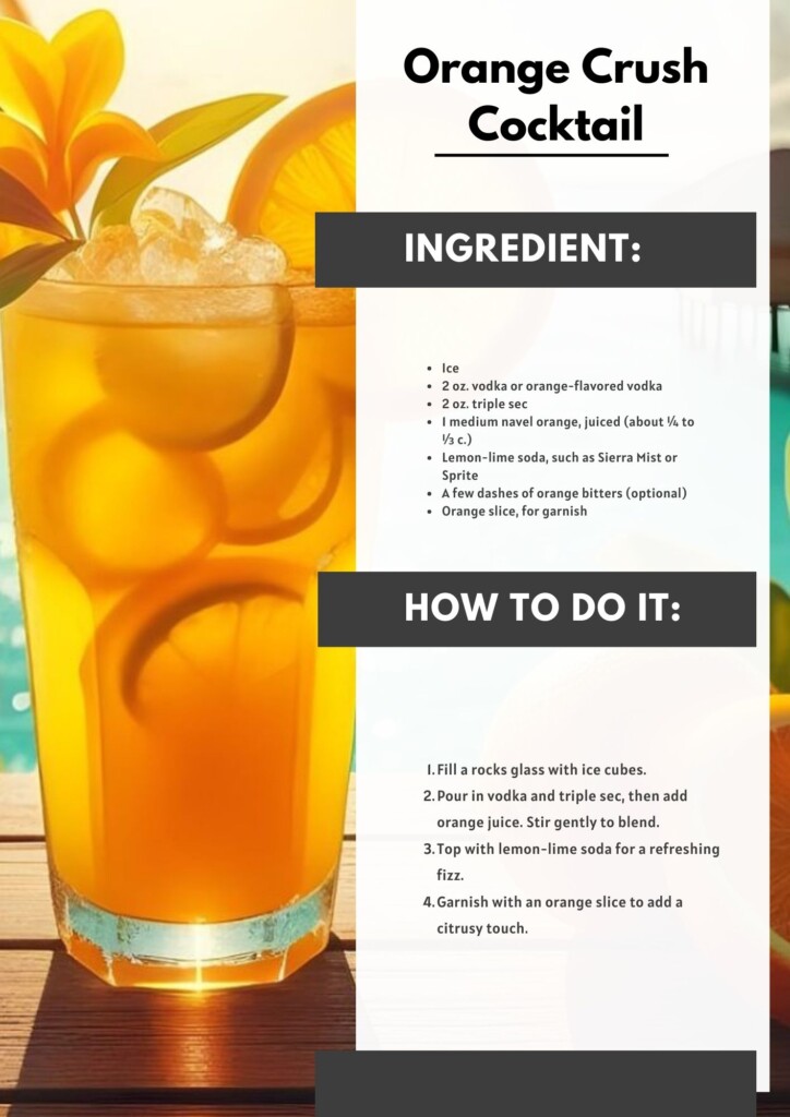 Orange Crush Vodka Cocktail Recipe
