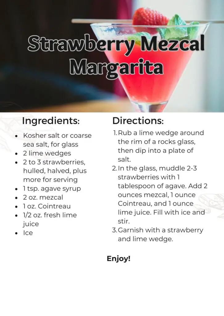 Strawberry Mezcal Margarita Recipe