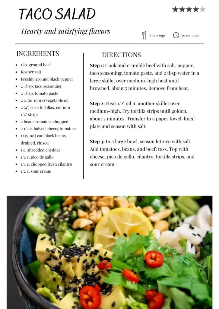 Taco Salad Recipe