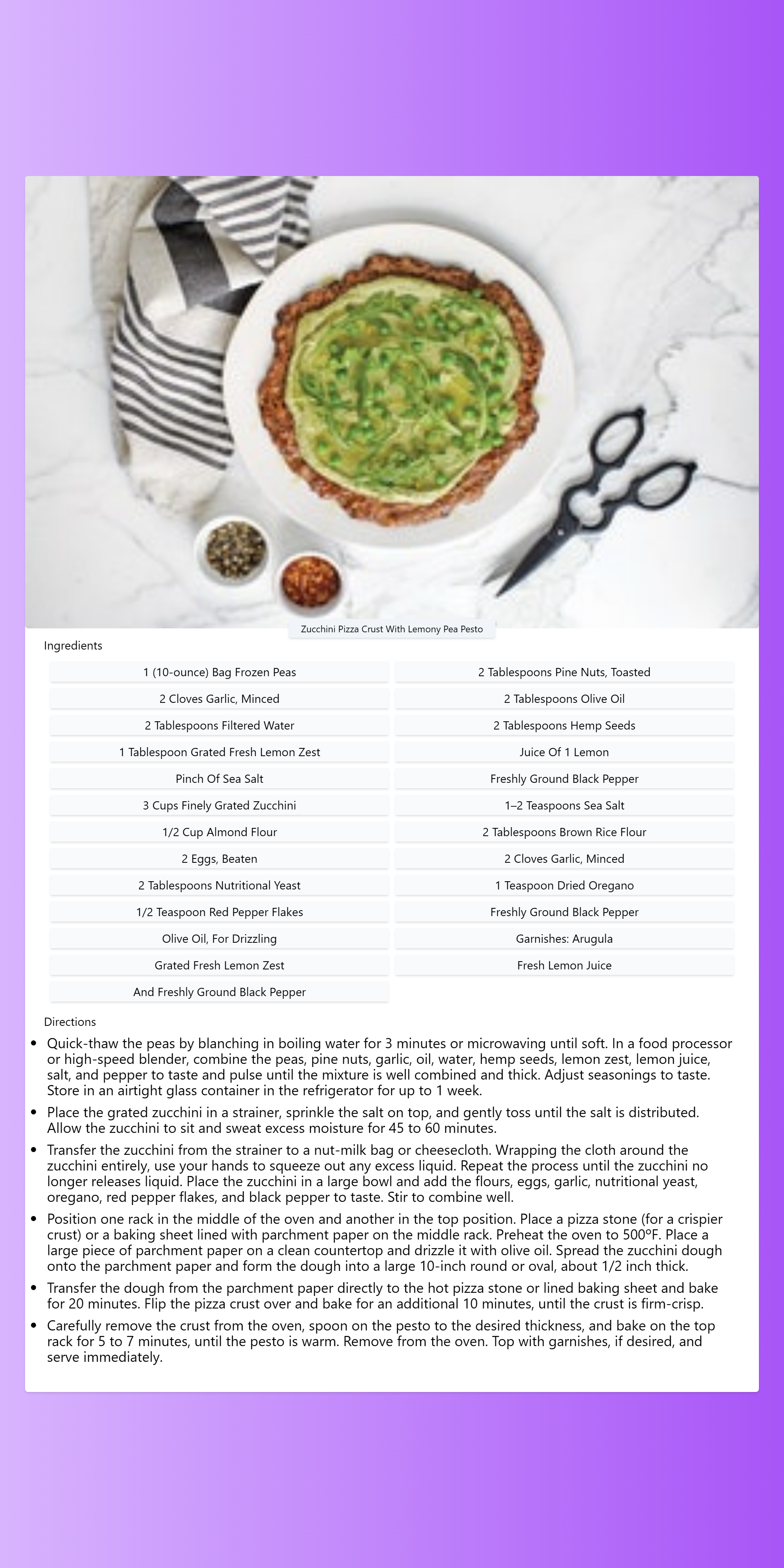 
Zucchini-Pizza-Crust-With-Lemony-Pea-Pesto