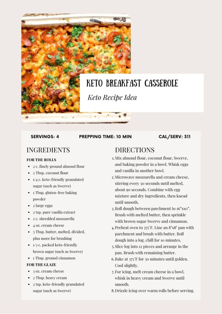 Keto Breakfast Casserole Recipe