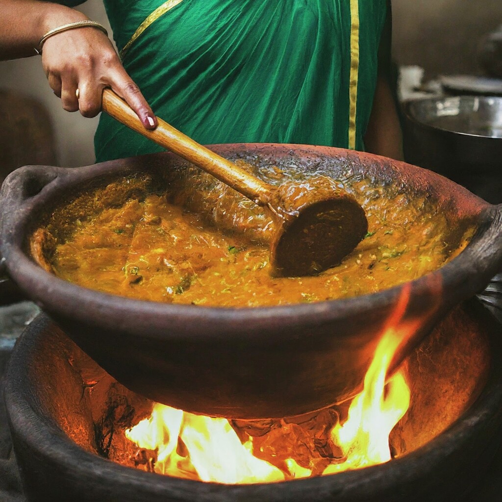 Making the Pav Bhaji