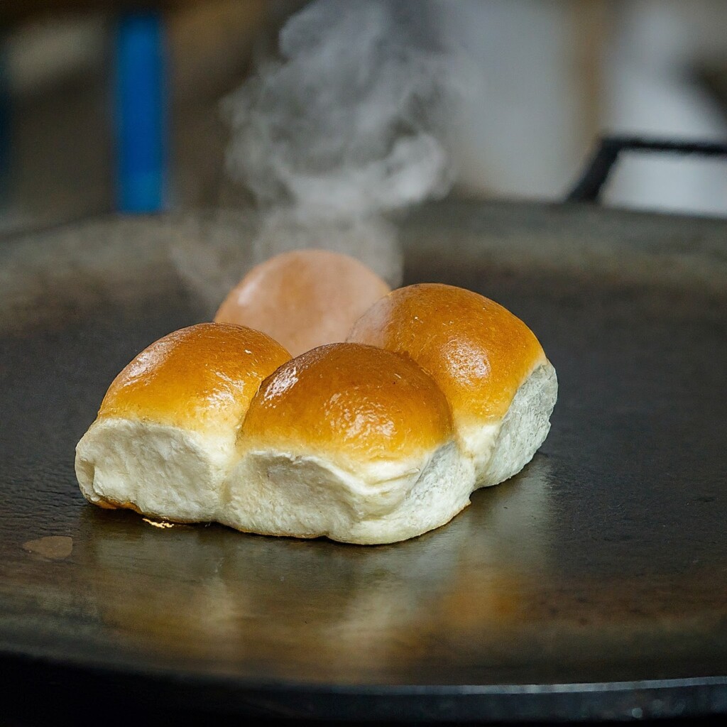 Preparing the Pav (Bread)